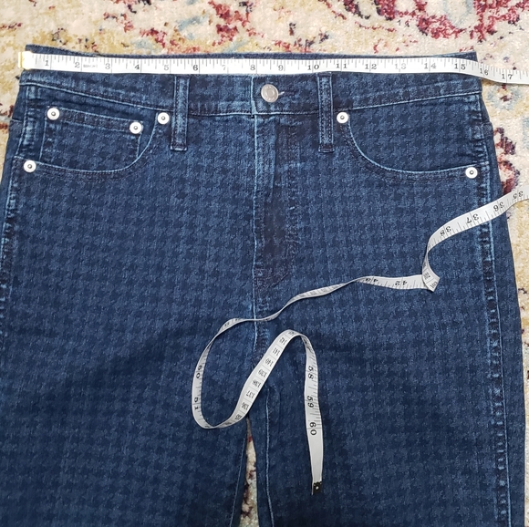 J. Crew Houndstooth Vintage Straight Denim Jeans Size 29 - Picture 9 of 11
